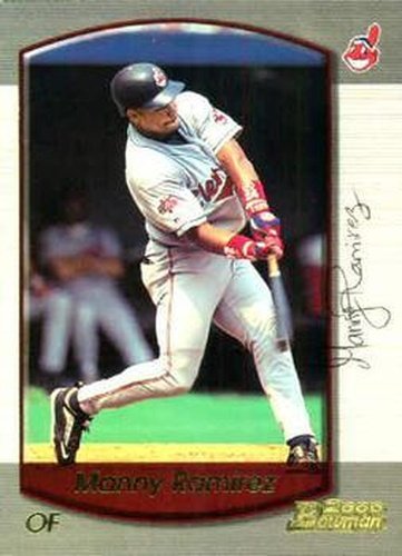 #90 Manny Ramirez - Cleveland Indians - 2000 Bowman Baseball