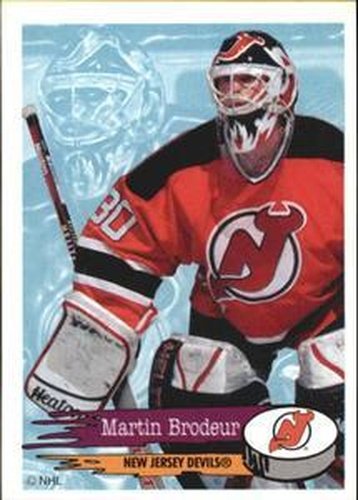#90 Martin Brodeur - New Jersey Devils - 1995-96 Panini Hockey Stickers
