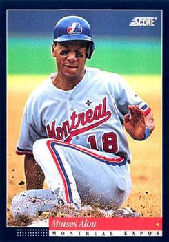 #90 Moises Alou - Montreal Expos -1994 Score Baseball