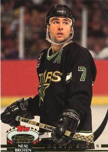 #90 Neal Broten - Minnesota North Stars - 1992-93 Stadium Club Hockey