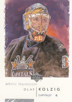 #90 Olaf Kolzig - Washington Capitals - 2002-03 UD Artistic Impressions Hockey