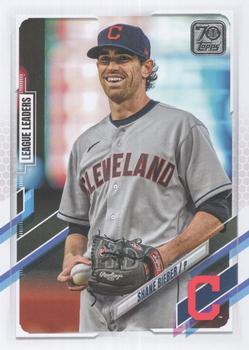 #90 Shane Bieber - Cleveland Indians - 2021 Topps Baseball