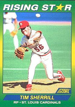 #90 Tim Sherrill - St. Louis Cardinals - 1992 Score 100 Rising Stars Baseball