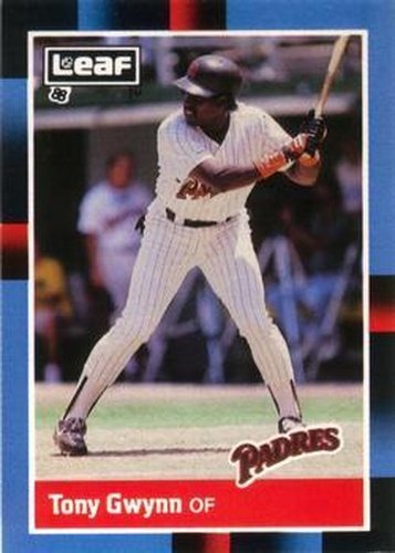 #90 Tony Gwynn - San Diego Padres - 1988 Leaf Baseball