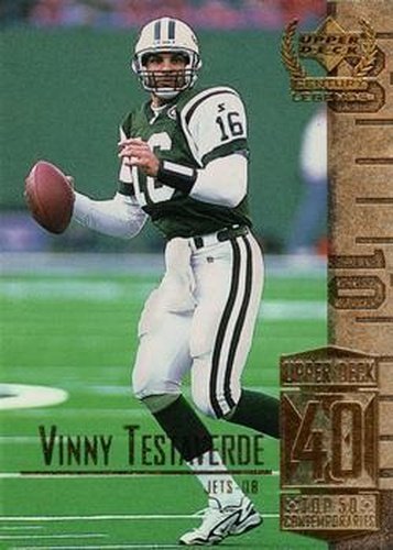 #90 Vinny Testaverde - New York Jets - 1999 Upper Deck Century Legends Football
