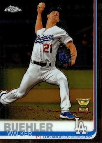 #90 Walker Buehler - Los Angeles Dodgers - 2019 Topps Chrome Baseball