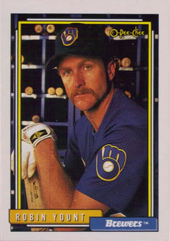 #90 Robin Yount - Milwaukee Brewers - 1992 O-Pee-Chee Baseball