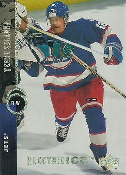 #90 Teemu Selanne - Winnipeg Jets - 1994-95 Upper Deck Hockey - Electric Ice