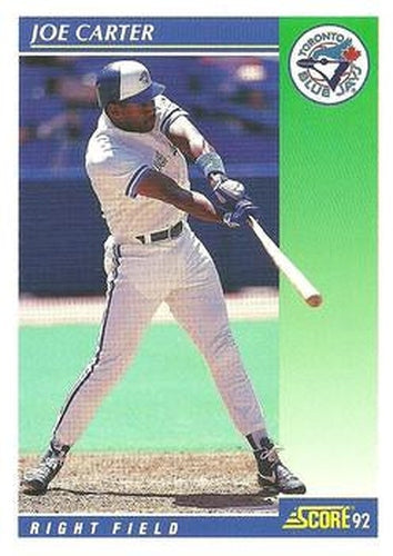 #90 Joe Carter - Toronto Blue Jays - 1992 Score Baseball