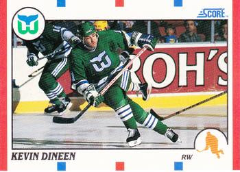 #90 Kevin Dineen - Hartford Whalers - 1990-91 Score Hottest and Rising Stars Hockey