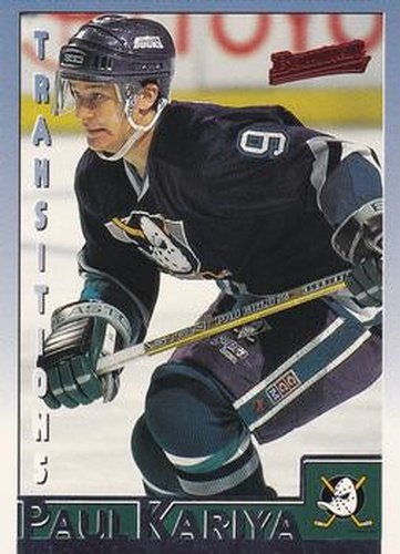 #90 Paul Kariya - Anaheim Mighty Ducks - 1995-96 Bowman Hockey