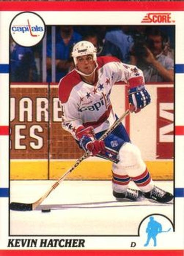 #90 Kevin Hatcher - Washington Capitals - 1990-91 Score Canadian Hockey