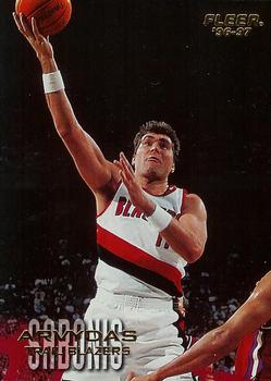 #90 Arvydas Sabonis - Portland Trail Blazers - 1996-97 Fleer Basketball