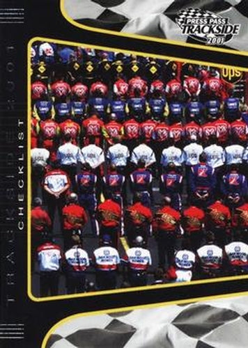 #90 Checklist - 2001 Press Pass Trackside Racing