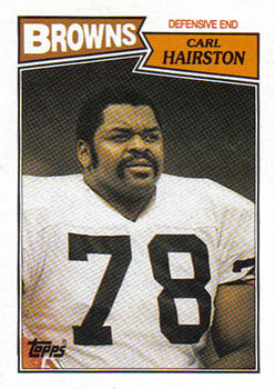 #90 Carl Hairston - Cleveland Browns - 1987 Topps Football
