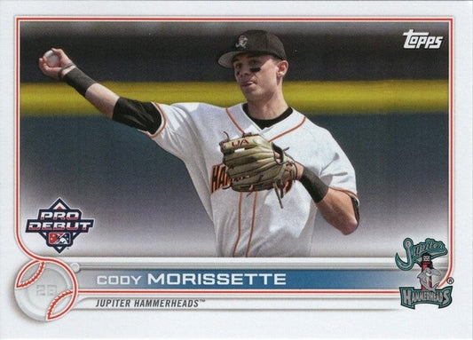 #PD-90 Cody Morissette - Jupiter Hammerheads - 2022 Topps Pro Debut Baseball