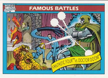 #90 Fantastic Four vs. Doctor Doom - 1990 Impel Marvel Universe