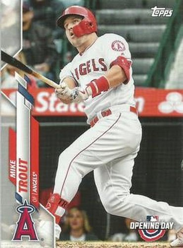 #90 Mike Trout - Los Angeles Angels - 2020 Topps Opening Day Baseball