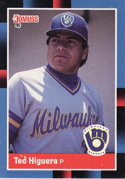 #90 Ted Higuera - Milwaukee Brewers - 1988 Donruss Baseball