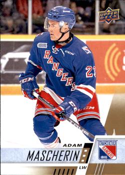 #90 Adam Mascherin - Kitchener Rangers - 2017-18 Upper Deck CHL Hockey