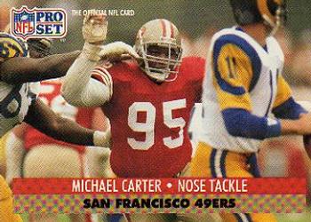 #290 Michael Carter - San Francisco 49ers - 1991 Pro Set Football