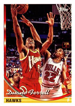 #90 Duane Ferrell - Atlanta Hawks - 1993-94 Topps Basketball