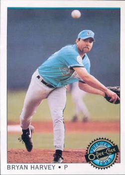 #90 Bryan Harvey - Florida Marlins - 1993 O-Pee-Chee Premier Baseball