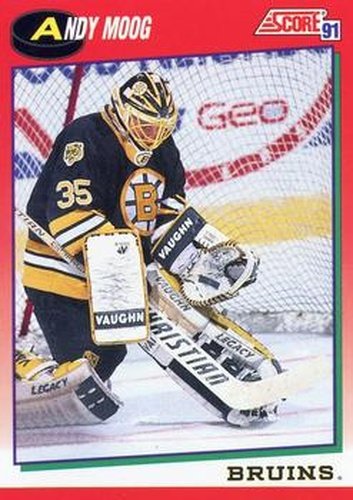 #90 Andy Moog - Boston Bruins - 1991-92 Score Canadian Hockey