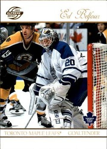 #90 Ed Belfour - Toronto Maple Leafs - 2003-04 Pacific Supreme Hockey