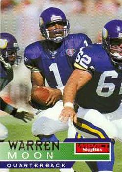 #90 Warren Moon - Minnesota Vikings - 1995 SkyBox Impact Football