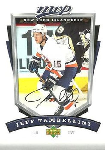 #190 Jeff Tambellini - New York Islanders - 2006-07 Upper Deck MVP Hockey