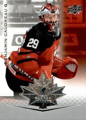 #90 Benjamin Gaudreau - Canada - 2021-22 Upper Deck Team Canada Juniors Hockey