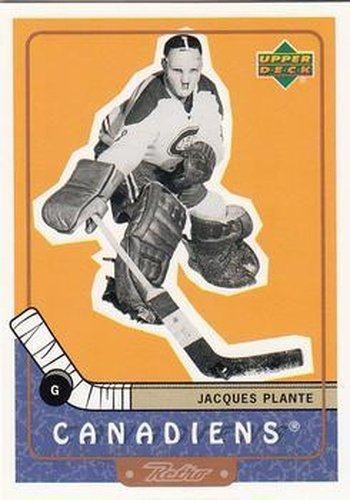 #90 Jacques Plante - Montreal Canadiens - 1999-00 Upper Deck Retro Hockey