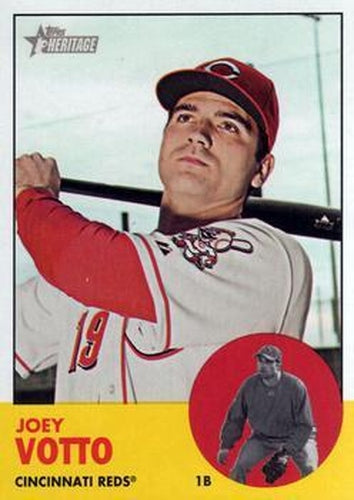 #90a Joey Votto - Cincinnati Reds - 2012 Topps Heritage Baseball