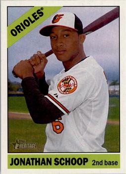 #90a Jonathan Schoop - Baltimore Orioles - 2015 Topps Heritage Baseball