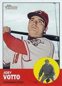 #90b Joey Votto - Cincinnati Reds - 2012 Topps Heritage Baseball