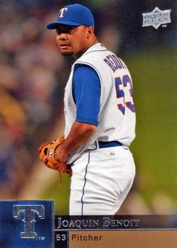 #910 Joaquin Benoit - Texas Rangers - 2009 Upper Deck Baseball