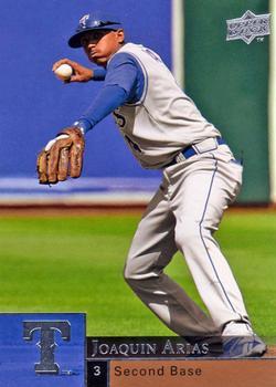 #912 Joaquin Arias - Texas Rangers - 2009 Upper Deck Baseball