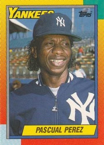 #91T Pascual Perez - New York Yankees - 1990 Topps Traded Baseball