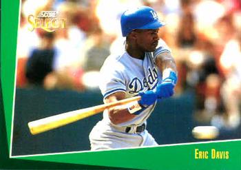 #91 Eric Davis - Los Angeles Dodgers - 1993 Select Baseball