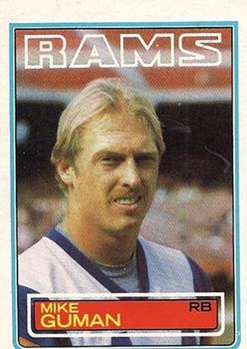 #91 Mike Guman - Los Angeles Rams - 1983 Topps Football