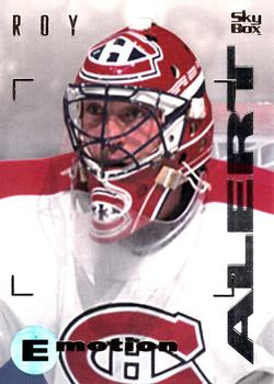#91 Patrick Roy - Montreal Canadiens - 1995-96 SkyBox E-Motion Hockey