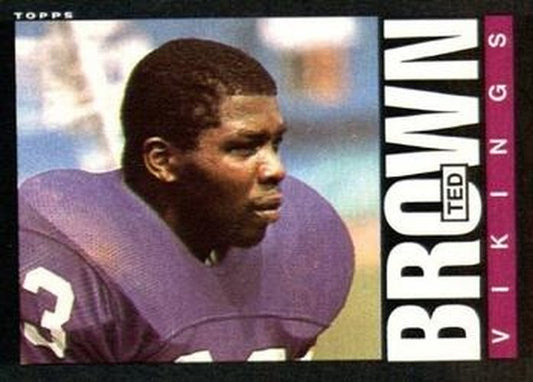 #91 Ted Brown - Minnesota Vikings - 1985 Topps Football