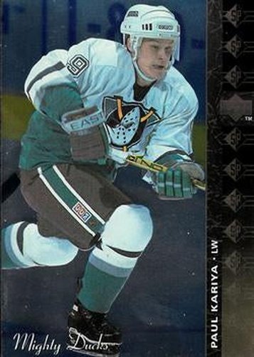 #SP-91 Paul Kariya - Anaheim Mighty Ducks - 1994-95 Upper Deck Hockey - SP