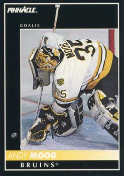 #91 Andy Moog - Boston Bruins - 1992-93 Pinnacle Canadian Hockey