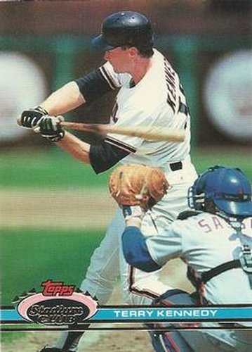 #91 Terry Kennedy - San Francisco Giants - 1991 Stadium Club Baseball