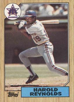 #91 Harold Reynolds - Seattle Mariners - 1987 Topps Baseball