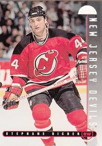 #91 Stephane Richer - New Jersey Devils - 1995-96 Leaf Hockey