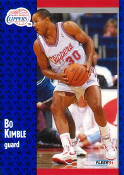 #91 Bo Kimble - Los Angeles Clippers - 1991-92 Fleer Basketball