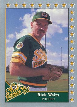 #91 Rick Waits - Fort Myers Sun Sox - 1990 Pacific Senior League Baseball